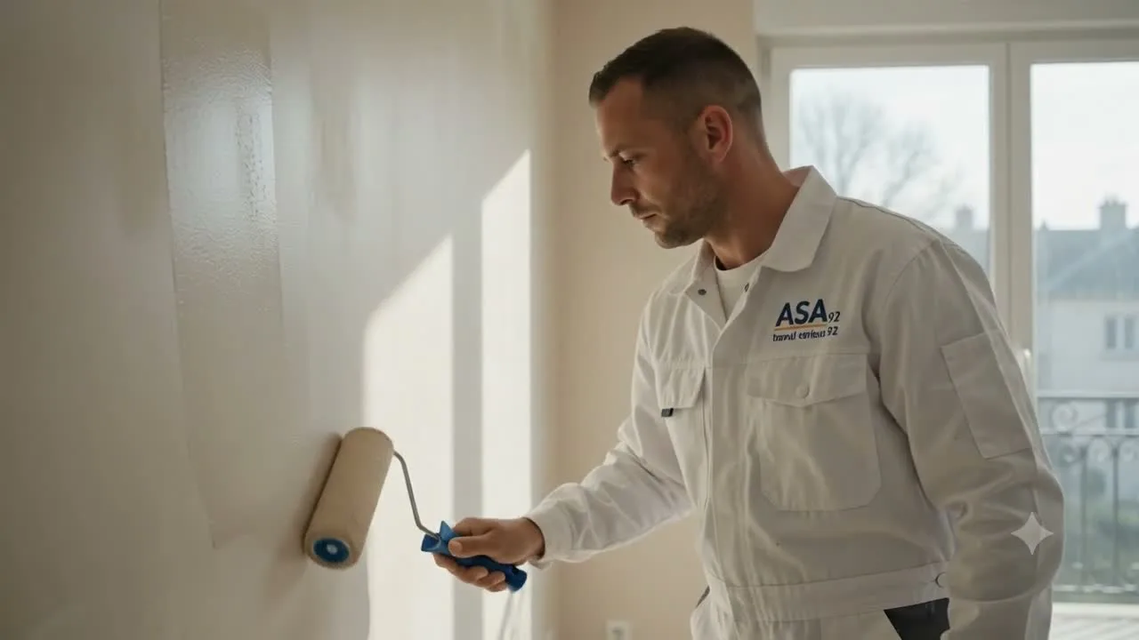 Artisan ASA Services réalisant des travaux de peinture